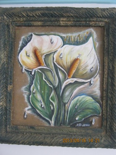 Pintura intitulada "Flor de Areia" por Jota Vieira, Obras de arte originais
