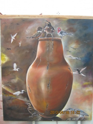 Pintura intitulada "Gota d'água" por Jota Vieira, Obras de arte originais