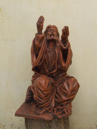 Escultura intitulada "Falando com Deus" por Jota Vieira, Obras de arte originais, Outro