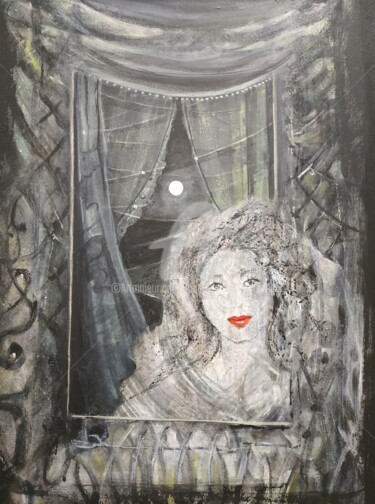 Schilderij getiteld "Paroles" door Joumana Hakim Fayed, Origineel Kunstwerk, Acryl
