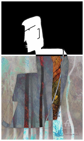 Arte digitale intitolato "Introspection" da Jourcarmin, Opera d'arte originale, Collage digitale