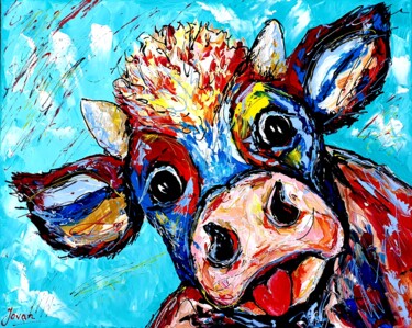 Peinture intitulée "Miss Martha" par Jovanart, Œuvre d'art originale, Acrylique