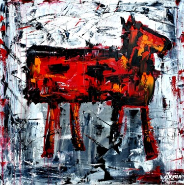 Painting titled "Abstract story abou…" by Jovanart, Original Artwork, Acrylic