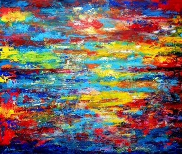 Painting titled "Landscape of Good V…" by Jovanart, Original Artwork, Acrylic