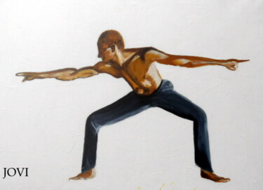 Painting titled "danseur" by Viviane Joanchicoy Jovi, Original Artwork, Acrylic