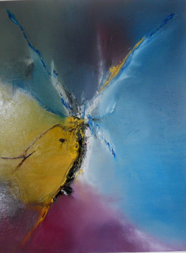 Malerei mit dem Titel "Fée" von Viviane Joanchicoy Jovi, Original-Kunstwerk, Öl