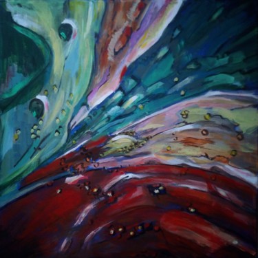 Malarstwo zatytułowany „Abstrakcja” autorstwa Jowita Kotów, Oryginalna praca, Akryl