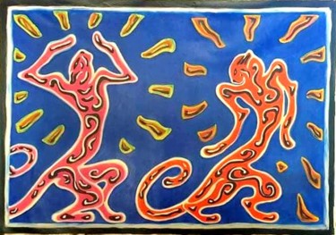 Guépardu la tête Peinture intitulée "Guépardu la tête" par Joxa Vi', Œuvre d'art originale, Huile