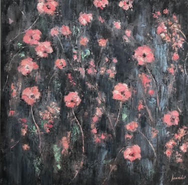 Peinture intitulée "Fleurs des champs" par Joy Jourdet, Œuvre d'art originale, Huile