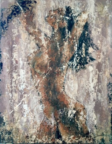 Peinture intitulée "Somptueuse" par Joy Jourdet, Œuvre d'art originale, Huile
