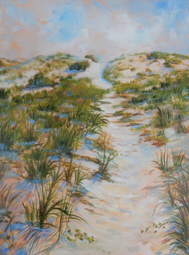Malerei mit dem Titel "Dune Trace" von Joy Parks Coats, Original-Kunstwerk, Acryl