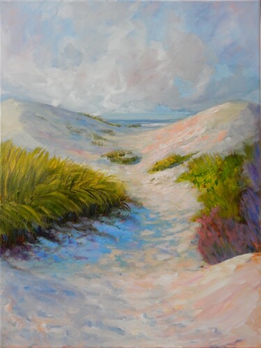 Pintura intitulada "Dune Path" por Joy Parks Coats, Obras de arte originais, Acrílico