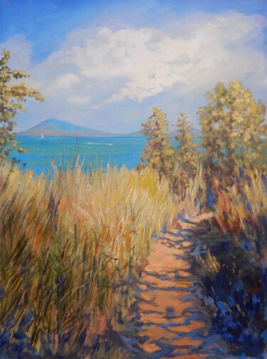 Картина под названием "Pathway to Salomon…" - Joy Parks Coats, Подлинное произведение искусства, Акрил Установлен на Деревян…