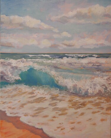 Pintura titulada "Crashing Waves" por Joy Parks Coats, Obra de arte original, Acrílico