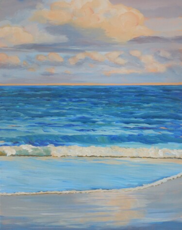 Painting titled "Endless Summer" by Joy Parks Coats, Original Artwork, Acrylic Mounted on Wood Stretcher frame