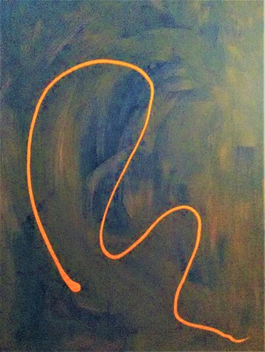 Malerei mit dem Titel "SLITHER...!" von Jmsbell, Original-Kunstwerk, Acryl