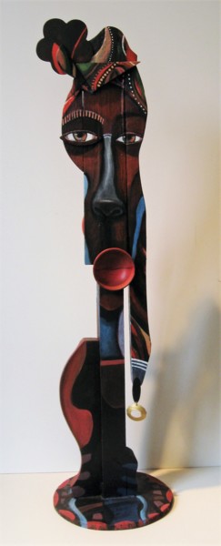 Sculpture titled "retro-racing-picass…" by Joyce Owens, Original Artwork