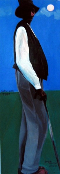 Painting titled "Survivor Spirit Tom" by Joyce Owens, Original Artwork