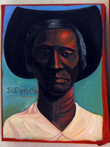 Painting titled "Survivor Spirit in…" by Joyce Owens, Original Artwork
