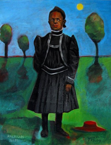 Painting titled "American Girl" by Joyce Owens, Original Artwork