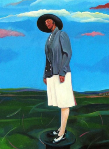 Painting titled "Pillars series: Flo…" by Joyce Owens, Original Artwork