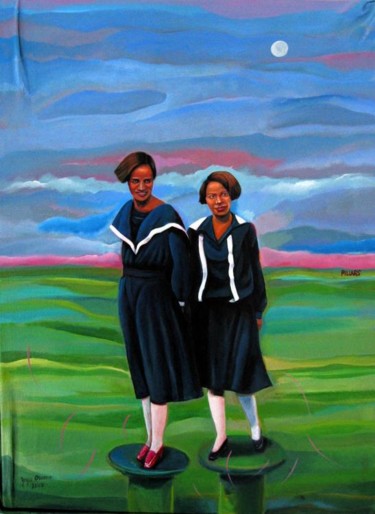 Painting titled "Pillars series: Blo…" by Joyce Owens, Original Artwork