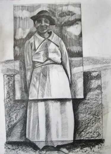 Drawing titled "Fitting in in Ameri…" by Joyce Owens, Original Artwork, Other