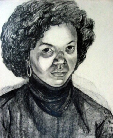 Drawing titled "Self Portrait" by Joyce Owens, Original Artwork