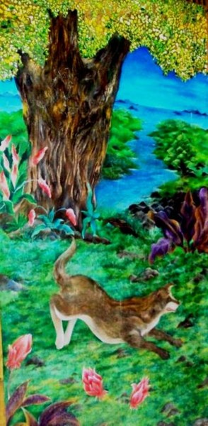 Painting titled "moving on discovery…" by Joyce Sabdao, Original Artwork