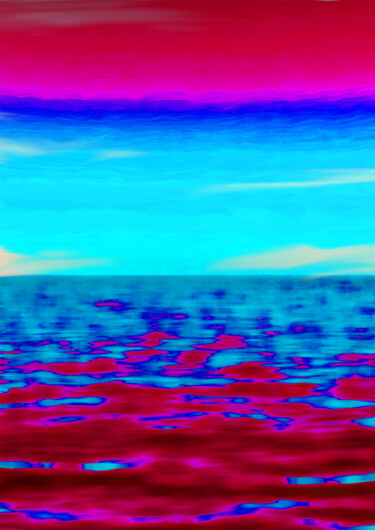 Digital Arts με τίτλο "Blody Water" από Jp Eugster, Αυθεντικά έργα τέχνης, Ψηφιακή ζωγραφική