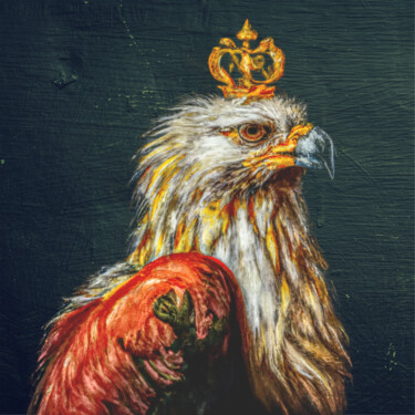 Digital Arts titled "kingsize eagle" by Jp Eugster, Original Artwork, AI generated image