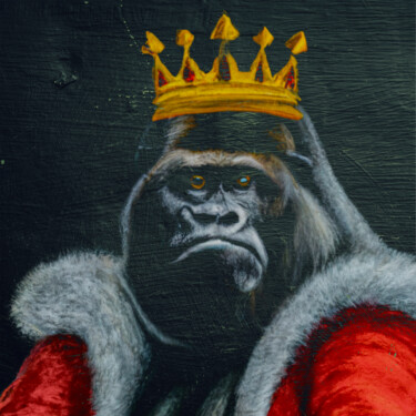 Digital Arts titled "Kingsize Gorilla" by Jp Eugster, Original Artwork, AI generated image