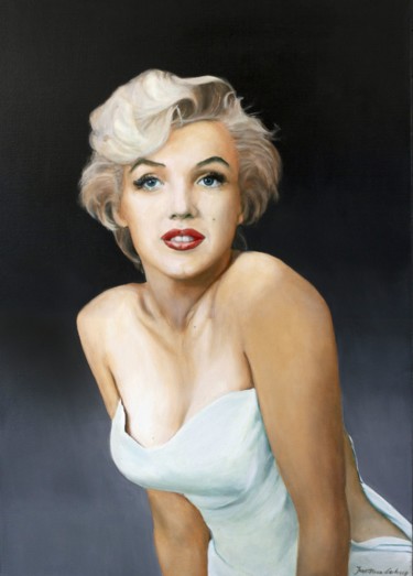 Star Painting titled "Star" by Jean-Pierre André Leclercq, Original Art, Oil