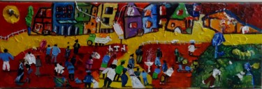 Peinture intitulée ""RENDEZ-VOUS AU MAR…" par Jparzy, Œuvre d'art originale, Huile