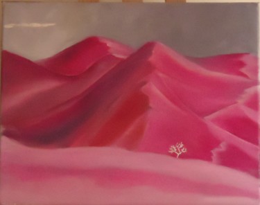 Painting titled ""LES 2 ALPES" EN FU…" by Jparzy, Original Artwork, Oil