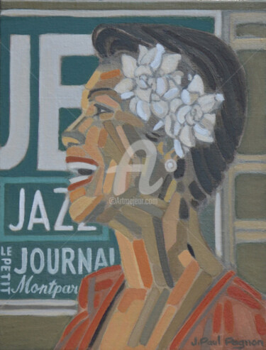 Peinture intitulée "JAZZ AU PETIT JOURN…" par Jean-Paul Pagnon, Œuvre d'art originale, Huile