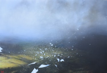 Peinture intitulée "Le vent du soir" par Jean-Pierre Baïlé, Œuvre d'art originale, Acrylique