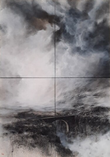 Рисунок под названием "L'alternative" - Jean-Pierre Baïlé, Подлинное произведение искусства, Древесный уголь