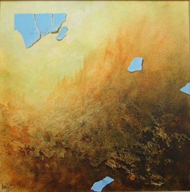 Peinture intitulée "Comme quand le ciel…" par Jean-Pierre Baïlé, Œuvre d'art originale