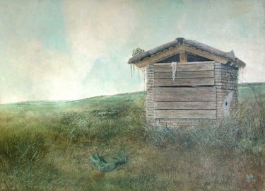 Peinture intitulée "Le puits" par Jean-Pierre Baïlé, Œuvre d'art originale