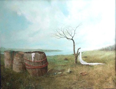 Peinture intitulée "Morte saison" par Jean-Pierre Baïlé, Œuvre d'art originale