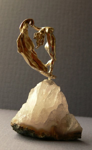 Скульптура под названием "desire....silver fi…" - Biro, Подлинное произведение искусства