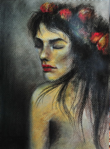 Рисунок под названием "shamefaced-pastel-2…" - Biro, Подлинное произведение искусства