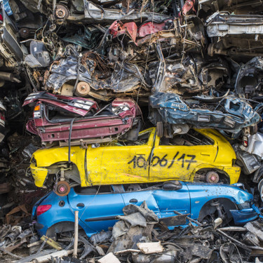 Photographie intitulée "Stock cars" par Jean Pierre Fleury, Œuvre d'art originale, Photographie numérique
