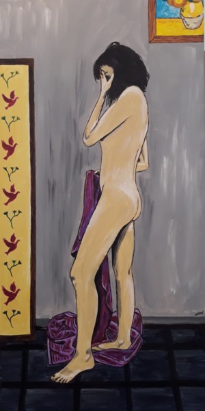 Pintura titulada "chagrin" por Jean Philippe Dufau, Obra de arte original, Acrílico