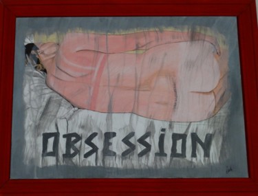 Ζωγραφική με τίτλο "obsession" από Jean Philippe Dufau, Αυθεντικά έργα τέχνης, Ακρυλικό