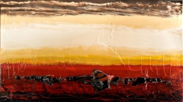 Peinture intitulée "La Mer Rouge" par Jacques Philippe Hebert, Œuvre d'art originale