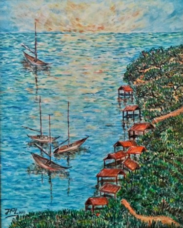 Peinture intitulée "Phuket" par Jean-Pierre Loubinoux, Œuvre d'art originale, Acrylique