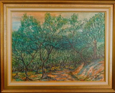 Картина под названием "Balade au Pian" - Jean-Pierre Loubinoux, Подлинное произведение искусства, Акрил Установлен на Деревя…