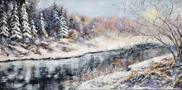 Картина под названием ""Manteau de neige"" - Jean-Pierre Parée, Подлинное произведение искусства, Акрил
